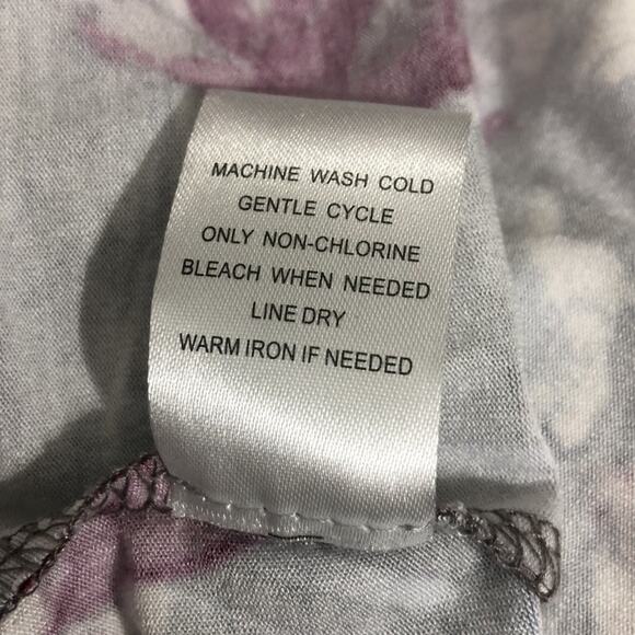 Daniel Rainn Branwen Gray Floral Jersey Tunic Top Small NWT - Picture 9 of 9